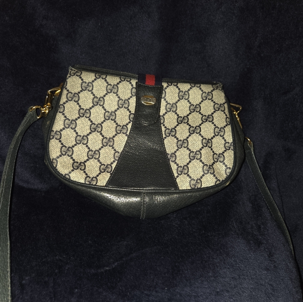 Gucci Black and Cream Women's Bag